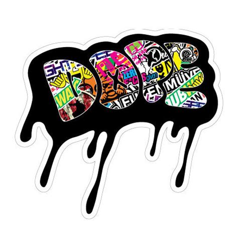 Dope Sticker Bomb Jdm Sticker Decal Car Drift Turbo Euro