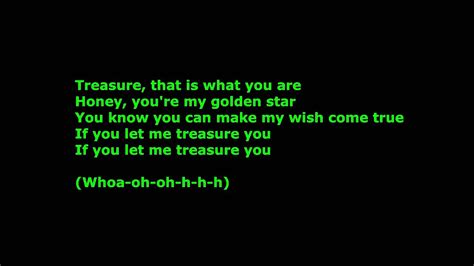 Remember that you can play this song at the right column of this page by clicking on the play button. Bruno Mars- Treasure HD Lyrics Explicit - YouTube