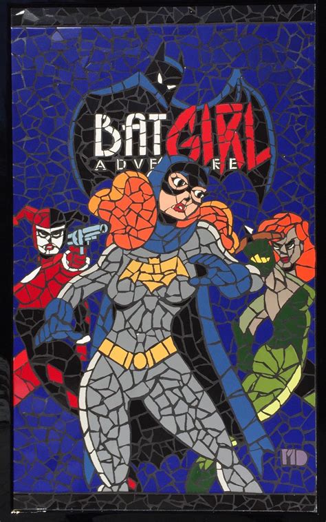 Classic Comic Book Covers Recreated As Beautiful Mosaics Using Broken Pieces Of Tile