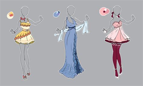 outfit adopt set 2 closed by scarlett knight on deviantart