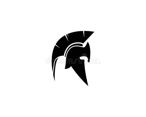 Vector Sign Spartan Helmet Logo Stock Illustration Illustration Of