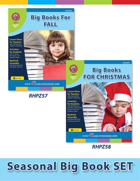 Seasonal Big Book Set Grades Pk To 1 Print Book Lesson Plan Ccp