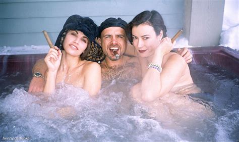I wanted my hair to have a violet sheen, so it's black but if you see it in the correct light, it's very dark. Gina Gershon, Joe Pantoliano and Jennifer Tilly, taking a ...