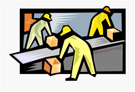 Assembly Line Factory Worker Cartoon Clip Art Library