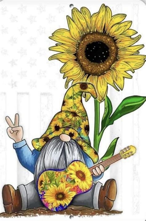 Pin By Judy Dunn On Sunflowers Gnome Pictures Gnomes Gnomes Crafts