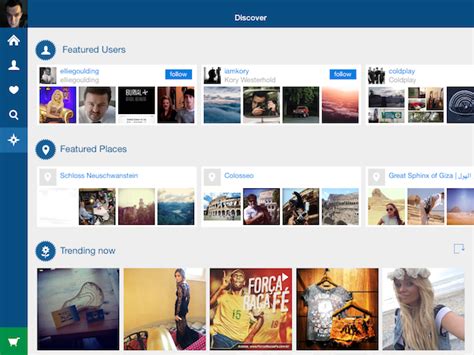 One of the best features of padgram is the ability to browse when you're in landscape mode and not only in portrait mode. The best Instagram apps for iPad