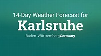 Karlsruhe, Baden-Württemberg, Germany 14 day weather forecast