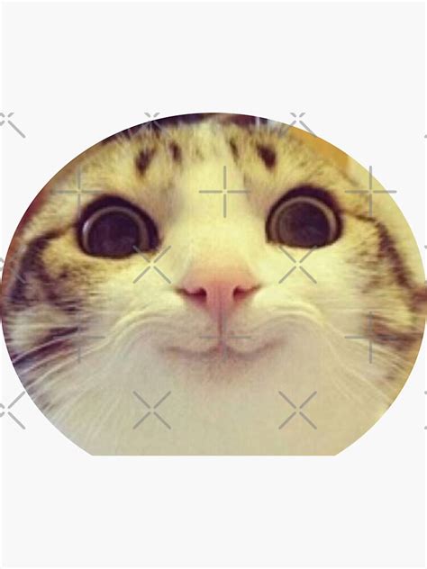 Smirking Cat Meme Sticker For Sale By Yookabb Redbubble