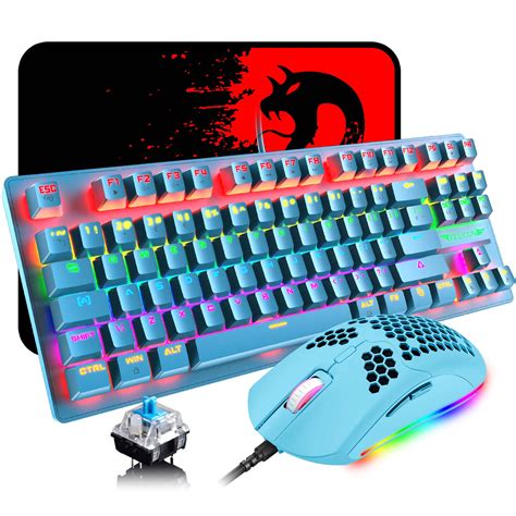 Buy Mechanical Gaming Keyboard And Mouse Combo With Full 88 Key Anti