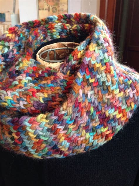 Loom Knit Infinity Scarf Of Many Colors Adventures In