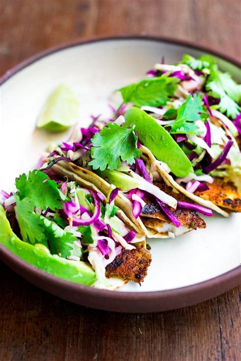 Perfect Fish Tacos With Cilantro Lime Slaw Feasting At Home