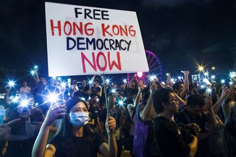The toronto association for democracy in china is to display a bronze sculpture of an empty chair during tuesday's hong kong free press on instagram: 'Democracy now, Free Hong Kong': Thousands of protesters ...