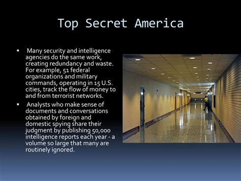 Ppt Top Secret America Powerpoint Presentation Free Download Id