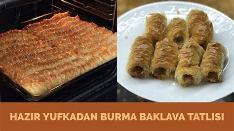 Hazır Yufkadan Burma Baklava Tatlısı Naciye Kesici Yemek Tarifleri