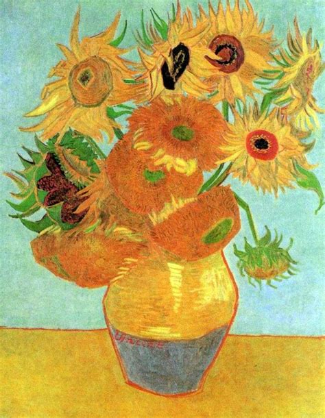 Vase With Twelve Sunflowers By Vincent Van Gogh ️ Van Gogh Vincent