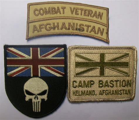 British Combat Veteran Patch Kit Afghanistan Afghanistan Övriga