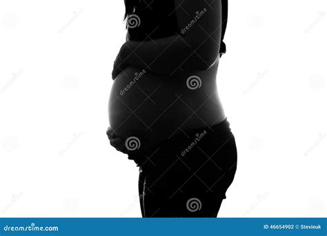 Baby Bump Silhouette Stock Photo Image Of Bump Mother 46654902