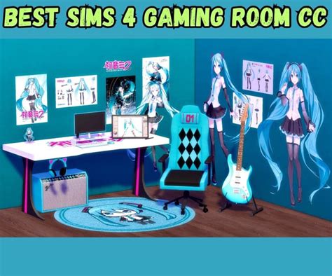 31 Aesthetic Sims 4 Gaming Room Cc For Gamer Girls