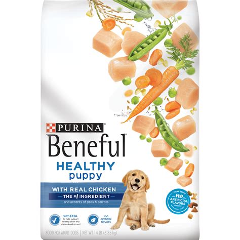 Purina Beneful Dry Puppy Food Healthy Puppy With Real Chicken 14 Lb