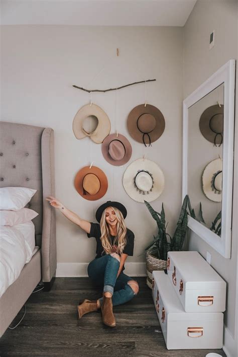 DIY Hat Organizer Busy Being Blake Western Bedroom Decor Hat Organization Diy Bedroom Decor