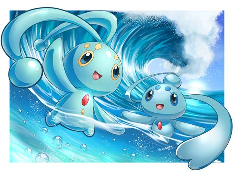 Manaphy And Phione Tag Team By Snowsupply On Deviantart