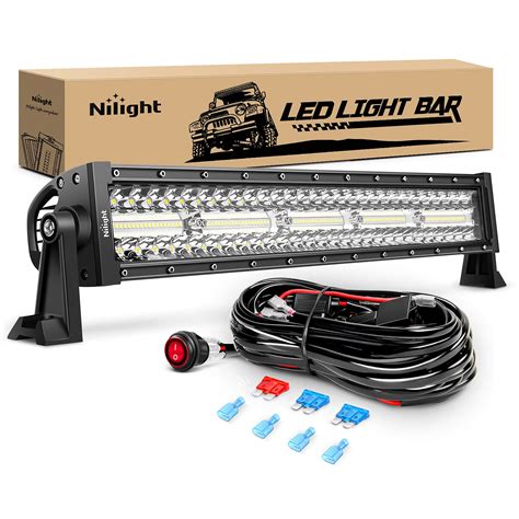 Nilight Led Light Bar 22inch 480w Triple Row Flood Spot Combo