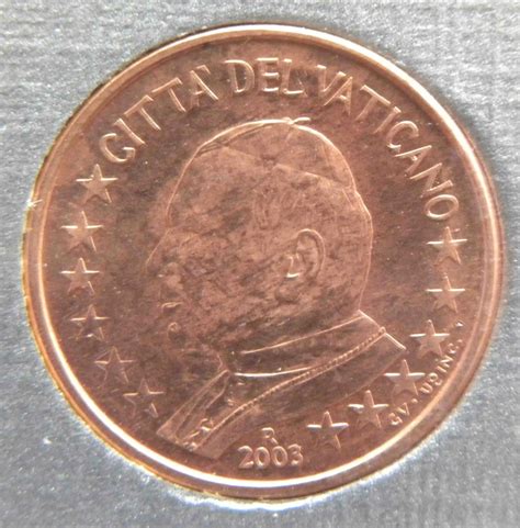 Vatican 1 Cent Coin 2003 Euro Coinstv The Online Eurocoins Catalogue