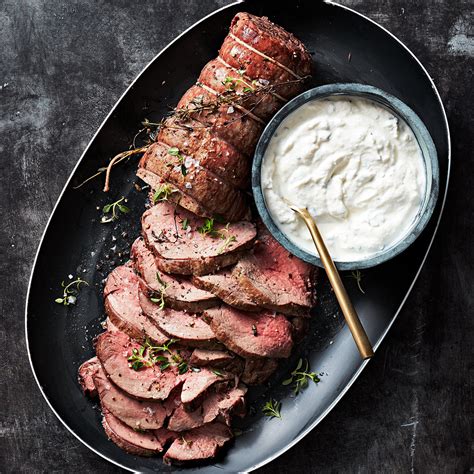 Place pan with beef tenderloin in the oven. horseradish sauce for beef