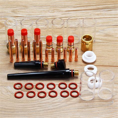 Buy Pcs Tig Welding Torch Stubby Gas Lens Glass Nozzle Cup Kit For Wp