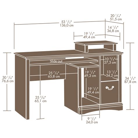 We'll help you get unstuck. Sauder Camden County Desk (101730) - The Furniture Co.