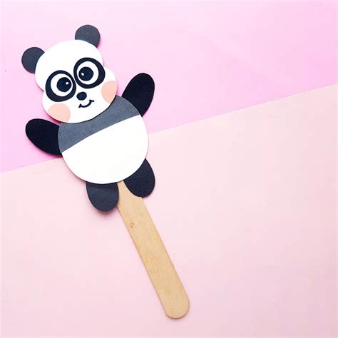 Fun Cut Outs Pandas Pink Labels Paper Cindyclinicjp