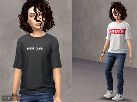 The Sims Resource Loose Fit T Shirt For Kids