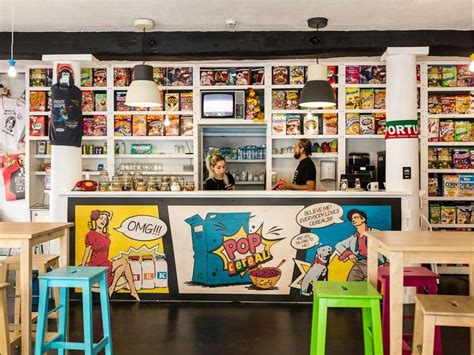 Visit Pop Cereal Café Cereal cafe Cereal pops Pops cafe