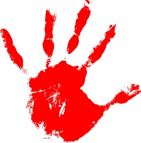 Bloody Handprint Png Clipart Large Size Png Image Pikpng Images And