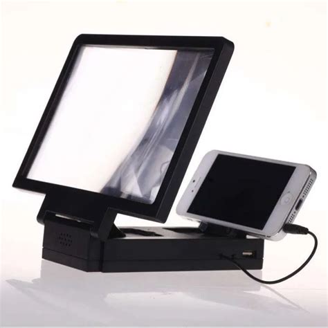 Foldable 3d Mobile Phone Enlarge Screen Magnifier With Speaker