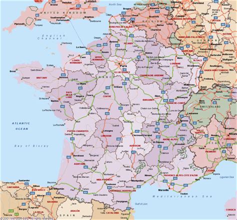 Maps Of France Just France