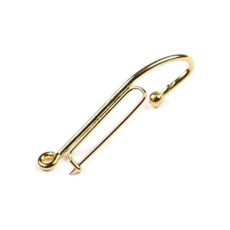 Gold Hook Brooch Pin Pacific Fly Fishers