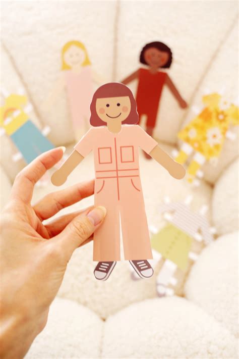 Diy Paper Dolls With Free Printables A Beautiful Mess Paper Doll