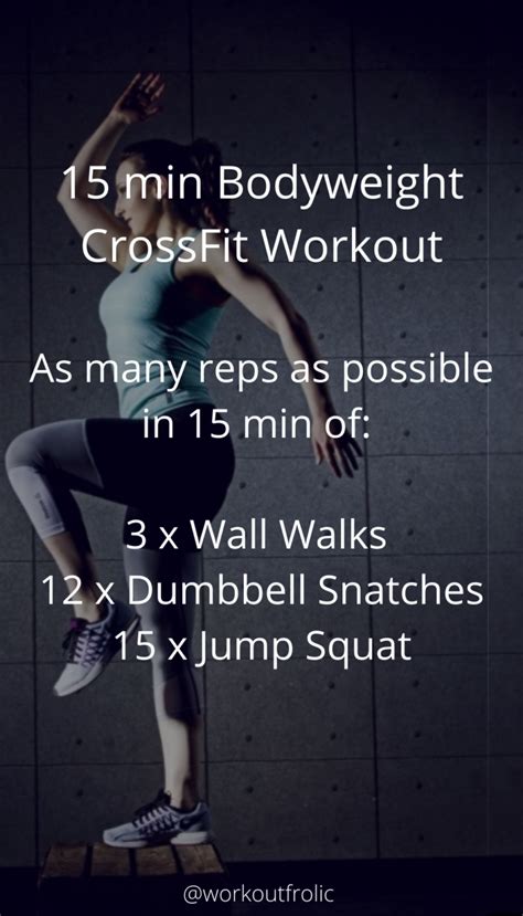 Brutal 15 Min Bodyweight Crossfit Workout With Video Demo