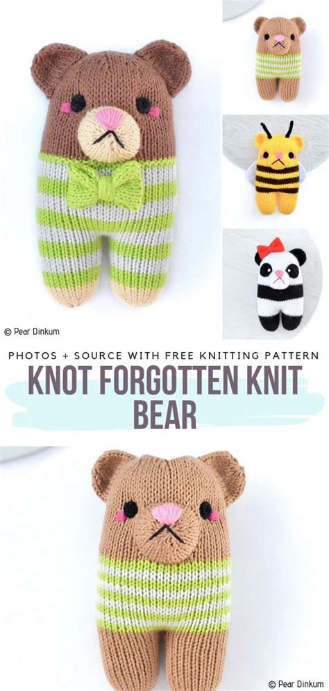 This image was posted so that you can assist crochet shapes that you like for you to create. Easy Knitted Teddy Bears Free Patterns