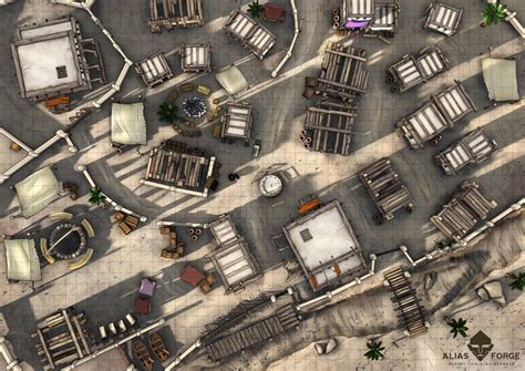 Desert Settlement Fantasy Map Fallout Rpg Tabletop Rpg Maps