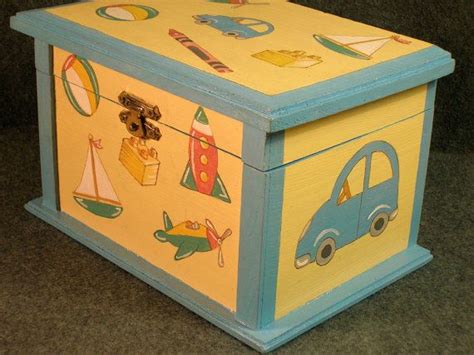 Childs Small Toy Box Boys Storage Box Childs Etsy Boys Toy Box