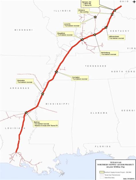 Pipeline Construction Project Gets Extra Time Texas Gas Pipeline Map