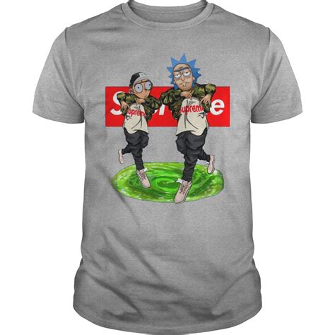 New Hiphop Style Rick And Morty Supreme Shirt Hoodie Sweater