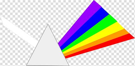 Multicolored Triangle Illustration Light Prism Refraction Dispersion