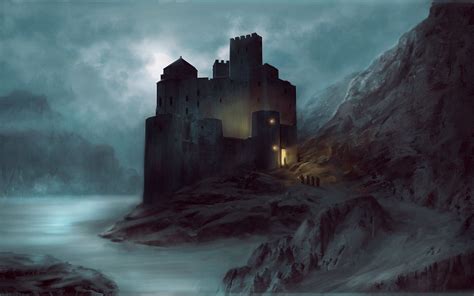 Castle Moonlight Created In Photoshop Castle Ruins Medieval Castle
