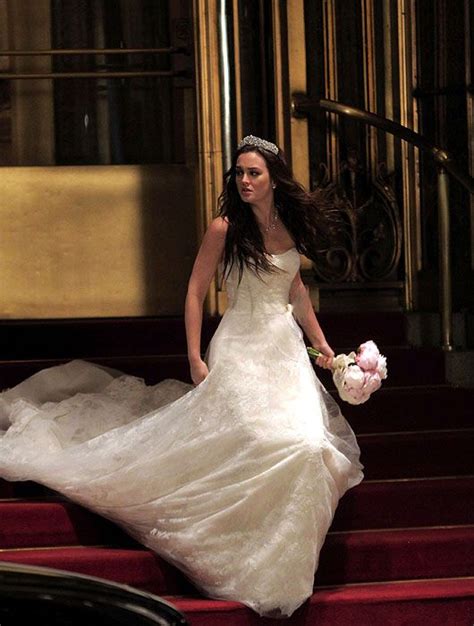 gossip girl leighton meester runs through new york in a wedding dress hello