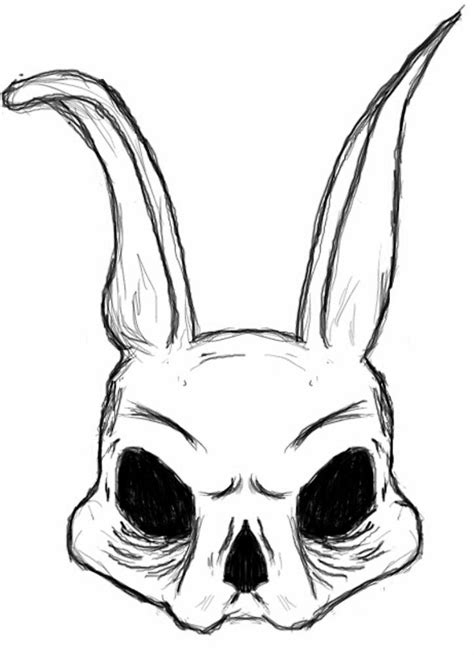 skull bunny by zombierapture Sketchbook artístico Dibujos de diseño de tatuajes Dibujos