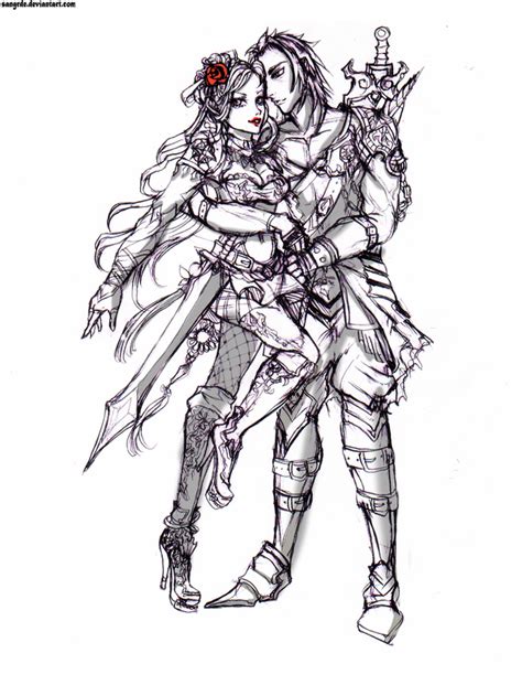 Warrior Couple Concept Sketch By Sangrde On Deviantart