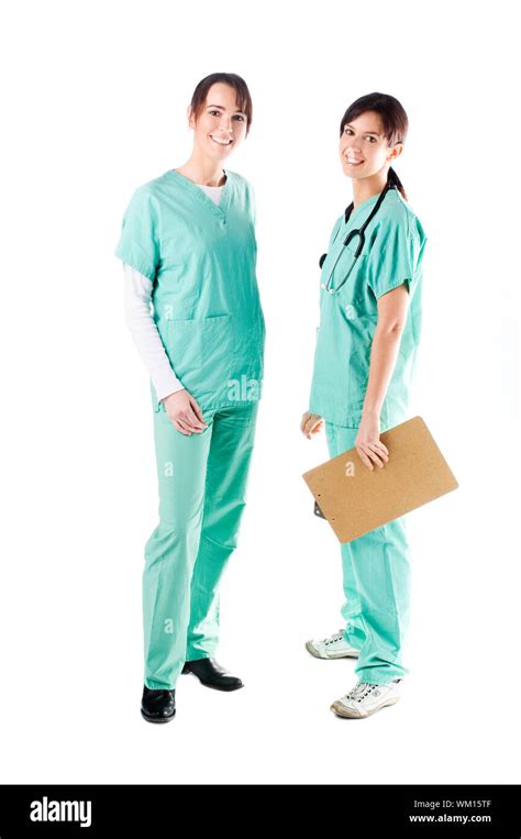 Young Doctor Two Attractive Nurses Hi Res Stock Photography And Images